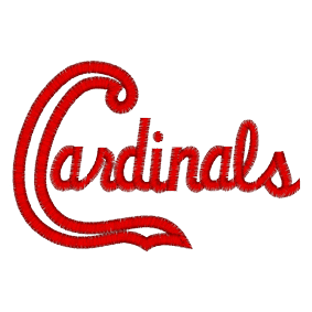 Sayings (A1275) Cardinals Applique 4x4