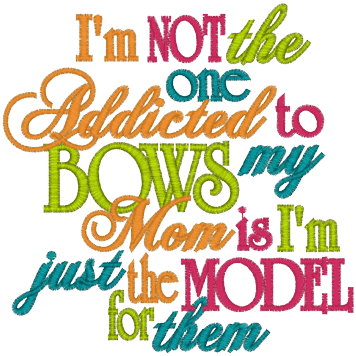 Sayings (A1309) Bow Addict 5x7