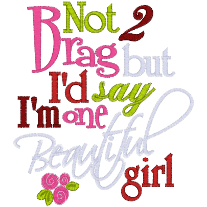 Sayings (A1414) Beautiful Girl 5x7