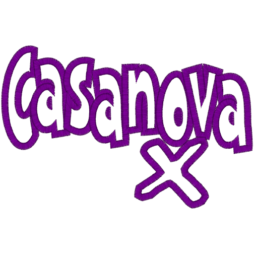 Sayings (A1436) Casanova Applique 5x7