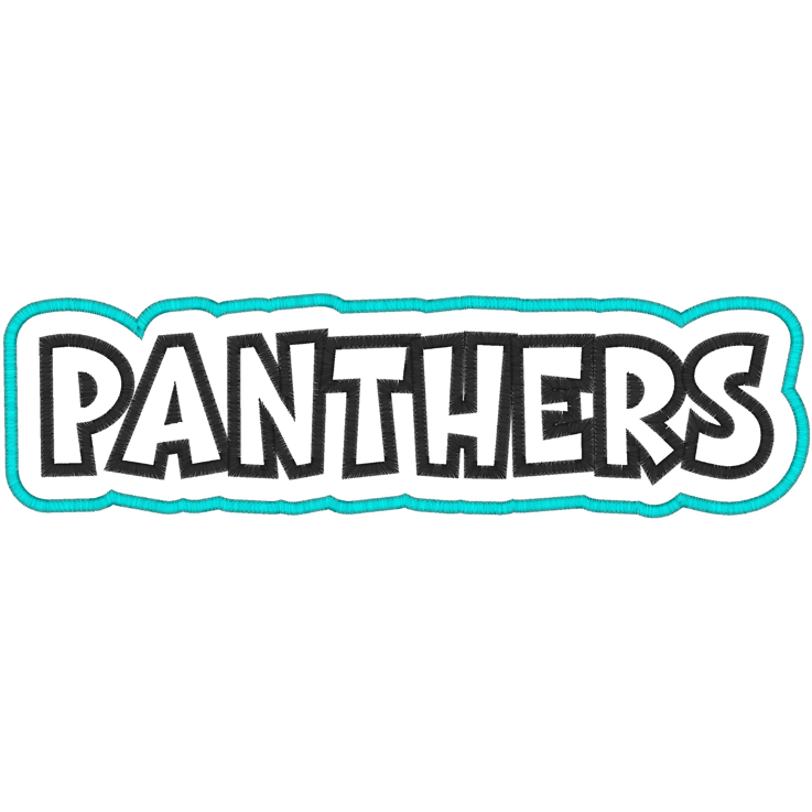 Sayings (150) Panthers Applique 6x10