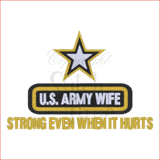Sayings (2129) Army Wife 6x10