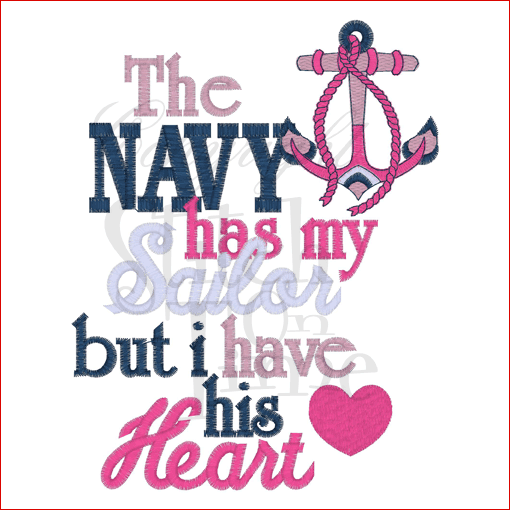 Sayings (1592) The Navy Has My Sailor 5x7