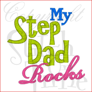 Sayings (1630) My Step Dad Rocks 4x4