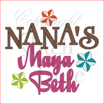 Sayings (1653) Nana's Maya Beth 5x7