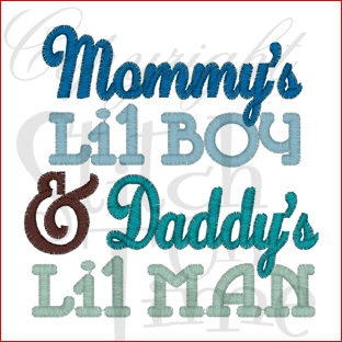 Sayings (1761) Mommys Lil Boy 4x4