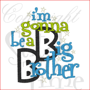 Sayings (1810) Big Brother Applique 4x4