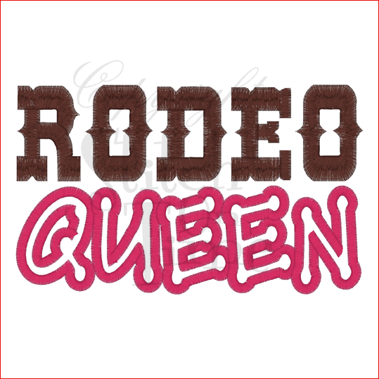 Sayings (1823) Rodeo Queen Applique 7x5