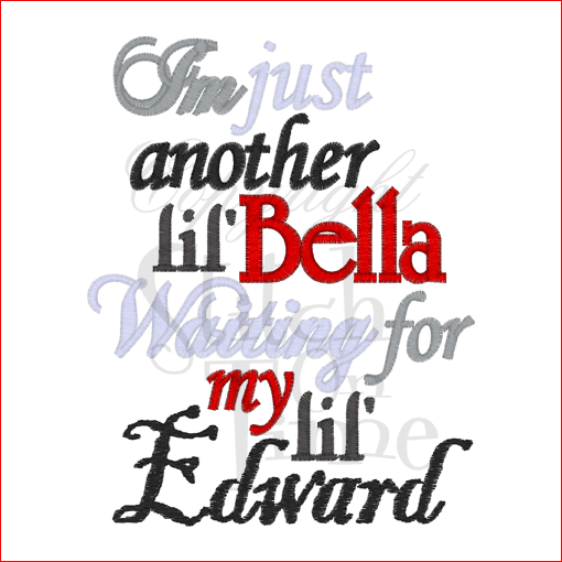 Sayings (1833) Bella & Edward 5x7