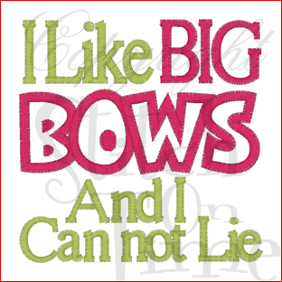 Sayings (1871) Bow Applique 4x4