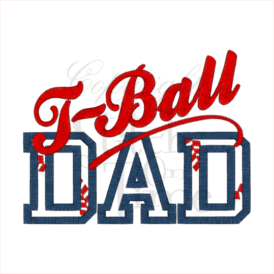 Sayings (1931) T Ball Dad Applique 5x7