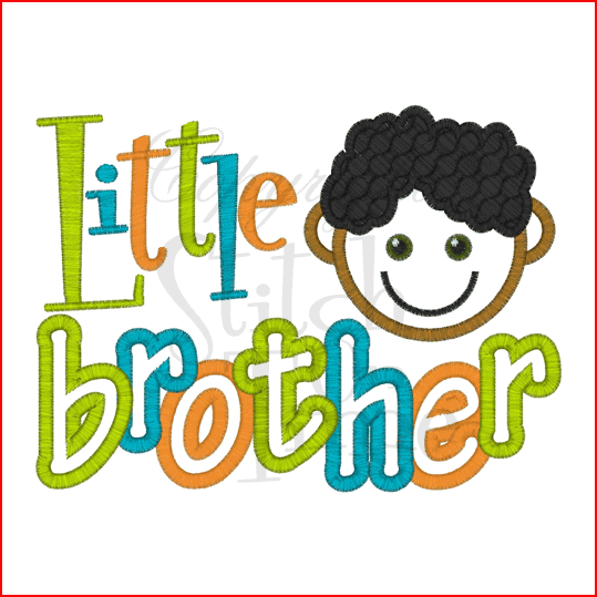 Sayings (2032) Little Brother Applique 5x7