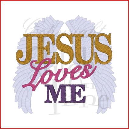 Sayings (2034) Jesus Loves Me 5x7