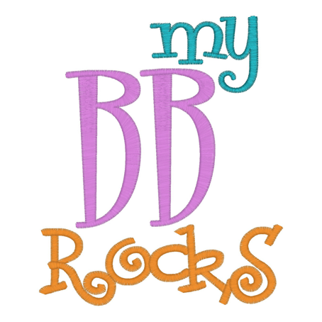 Sayings (2236) My BB Rocks 5x7