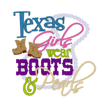 Sayings (2238) Boots & Pearls 5x7