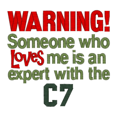 Sayings (2318) Warning C7 5x7