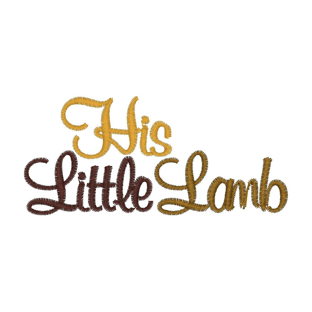 Sayings (2384) His Little Lamb 4x4