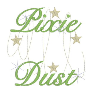 Sayings (2432) Pixie Dust, add your own name in the centre 4x4