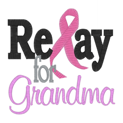 Sayings (2473) Relay For Grandma 5x7