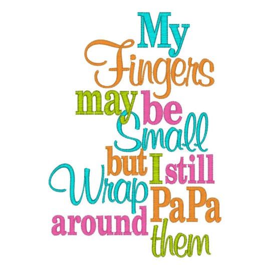 Sayings (2478) Small Fingers 5x7