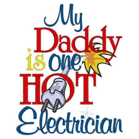 Sayings (2549) Daddy Hot Electrician 5x7