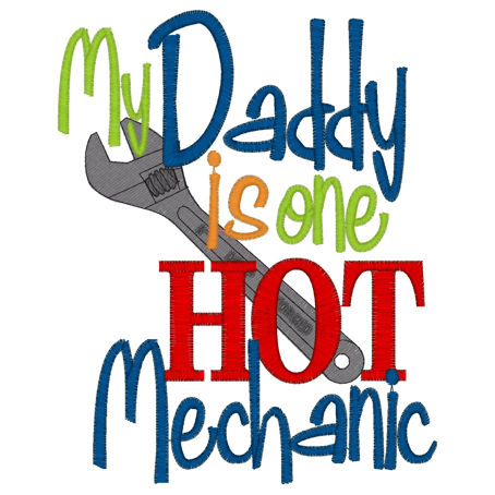 Sayings (2797) Daddy Mechanic 5x7