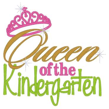 Sayings (2818) Queen of the Kindergarten 5x7