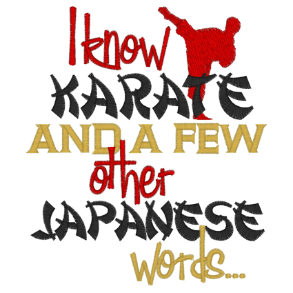 Sayings (2826) Karate 5x7