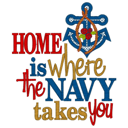 Sayings (2828) Home Navy 5x7