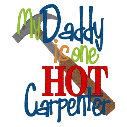 Sayings (2843) Daddy Carpenter 5x7