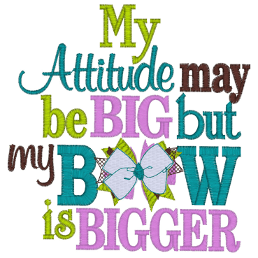 Sayings (2860) Bow Attitude 5x7
