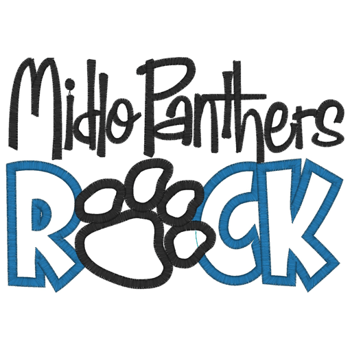 Sayings (2882) Panthers Rock Applique 5x7