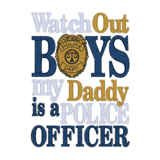 Sayings (3005) Daddy Police 4x4