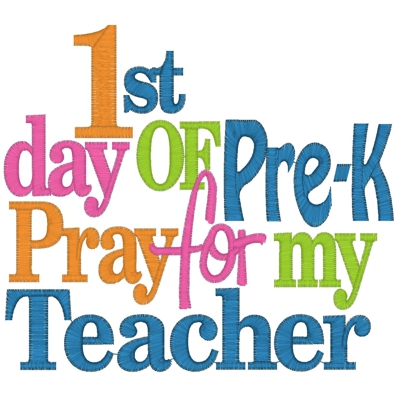 Sayings (3040) Pray for Teacher 5x7