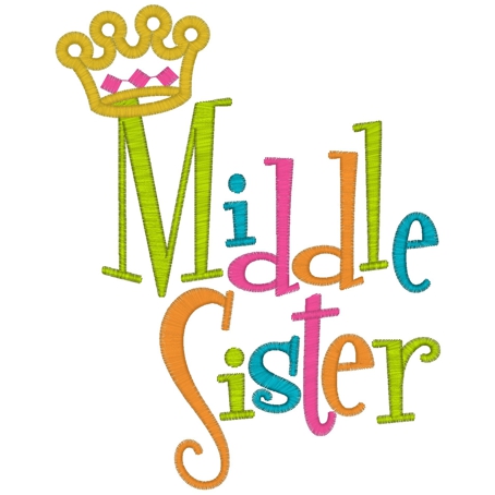 Sayings (3102) Middle Sister 5x7