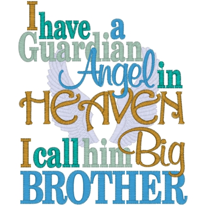 Sayings (3189) Guardian Angel Brother 5x7