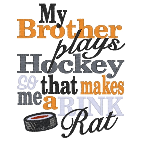 Sayings (3212) Hockey Rink Rat 5x7