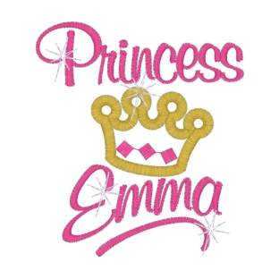 Sayings (3234) Princess Emma Applique 4x4
