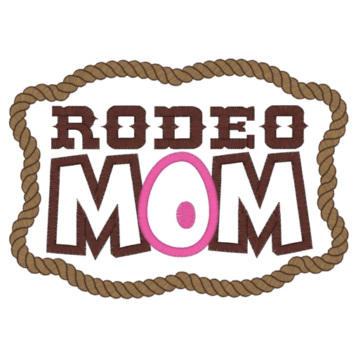 Sayings (3299) Rodeo Mom Applique 5x7