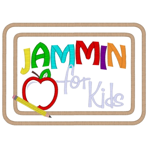 Sayings (3375) ...Jammin For Kids Applique 5x7