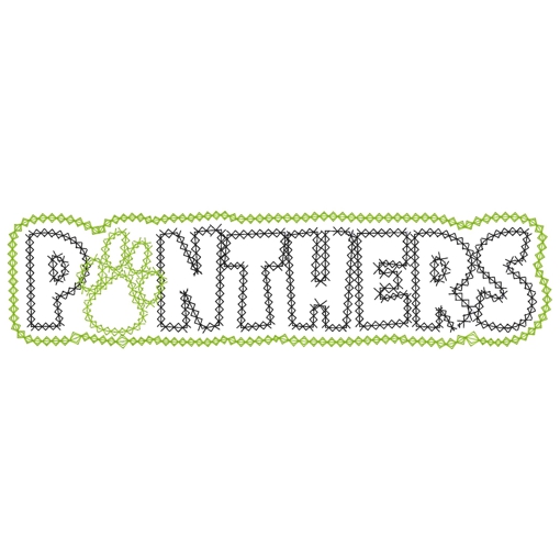 Sayings (3392) ...Panthers Applique 5x7