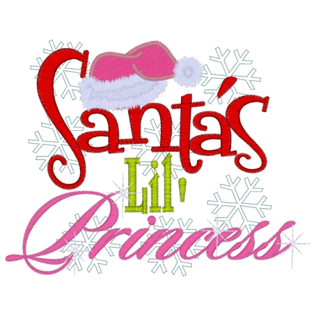 Sayings (3628) ...Santas lil Princess 5x7