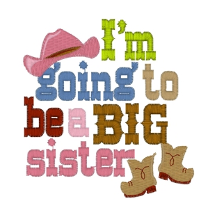 Sayings (3802) I'm Going to be a BIG Sister 4x4