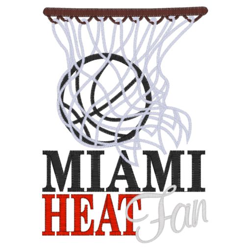 Sayings (3866) Basketball Miami Heat Applique 5x7