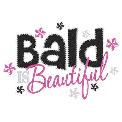 Sayings (3908) Bald Is Beautiful 5x7