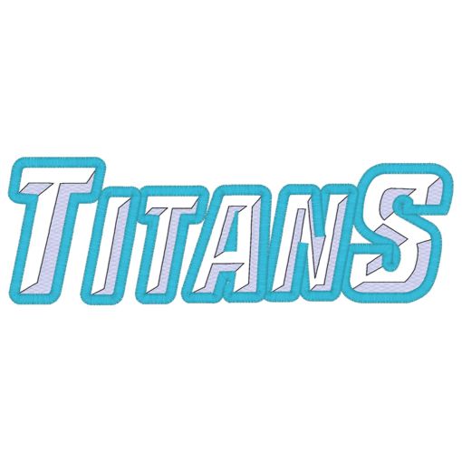 Sayings (3953) Titans Applique 5x7