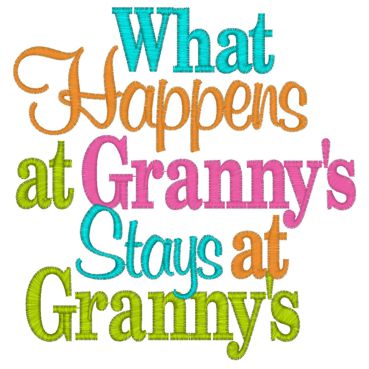 Sayings (4012) What Happens At Granny's 5x7