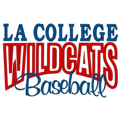Sayings (4032) LA College Wildcats Baseball Applique 5x7