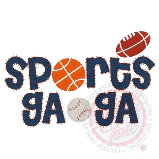 Sayings (4091) Sports Ga-Ga 5x7