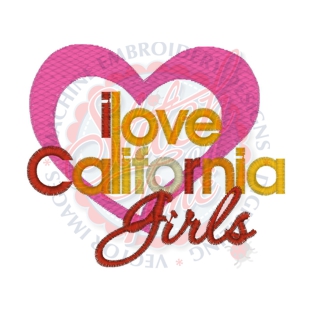 Sayings (4102) I Love California Girls 4x4